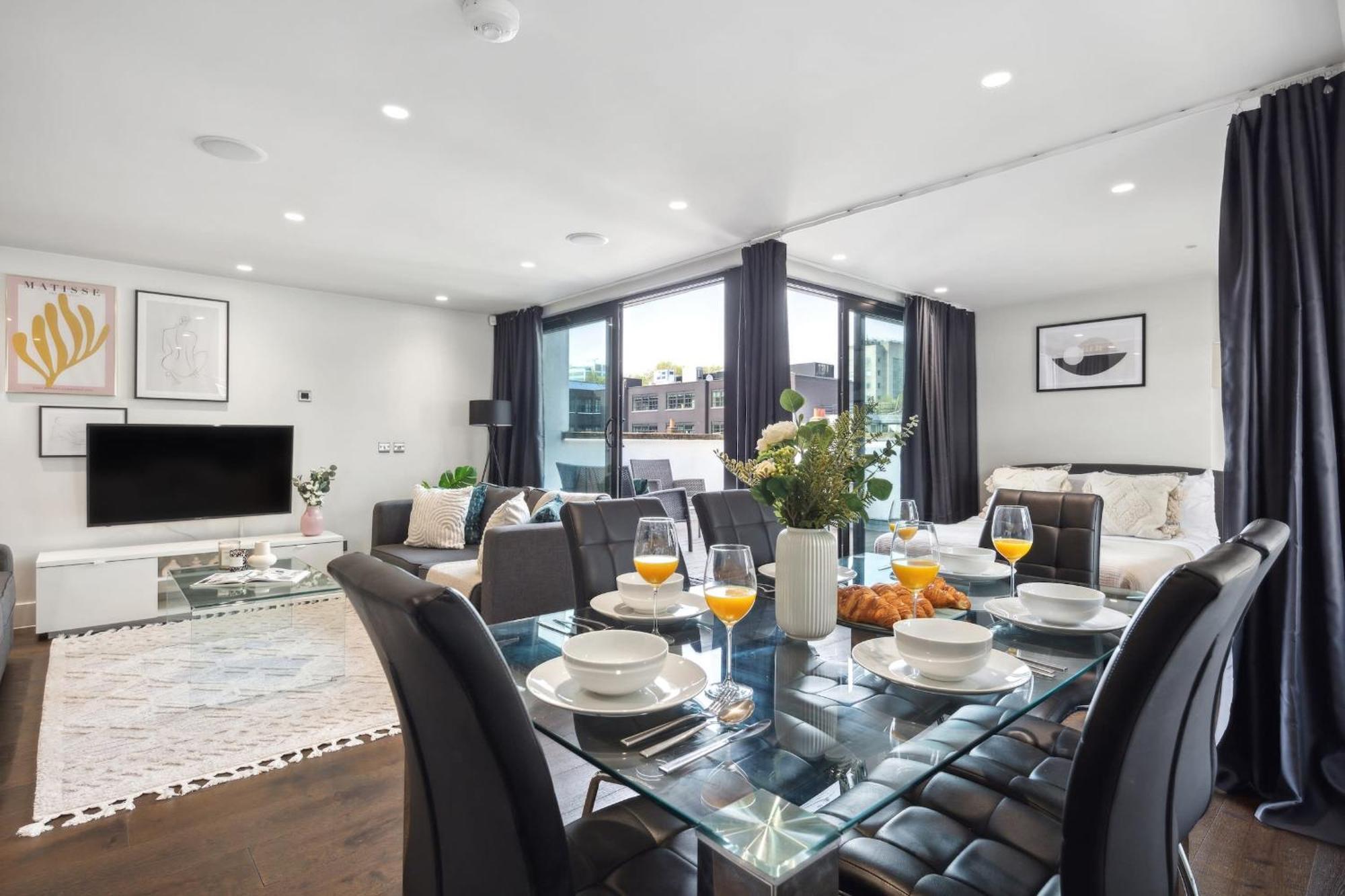 3Br Penthouse With Terrace - Cityapartmentstay London Exteriör bild